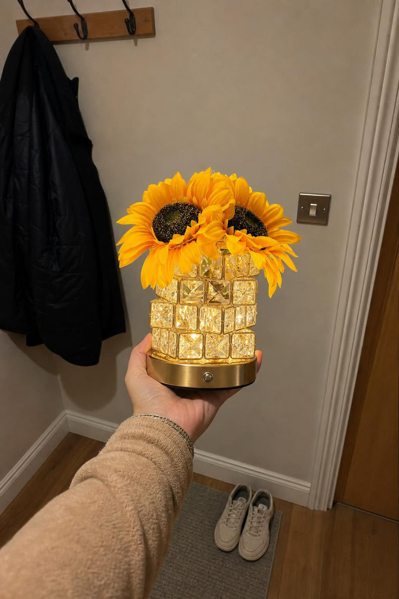 GoldenBloom™ Sunflower Crystal Lamp lifestyle image 4