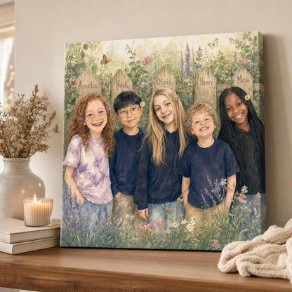 Grandma's Garden Personalized Canvas carousel image 2