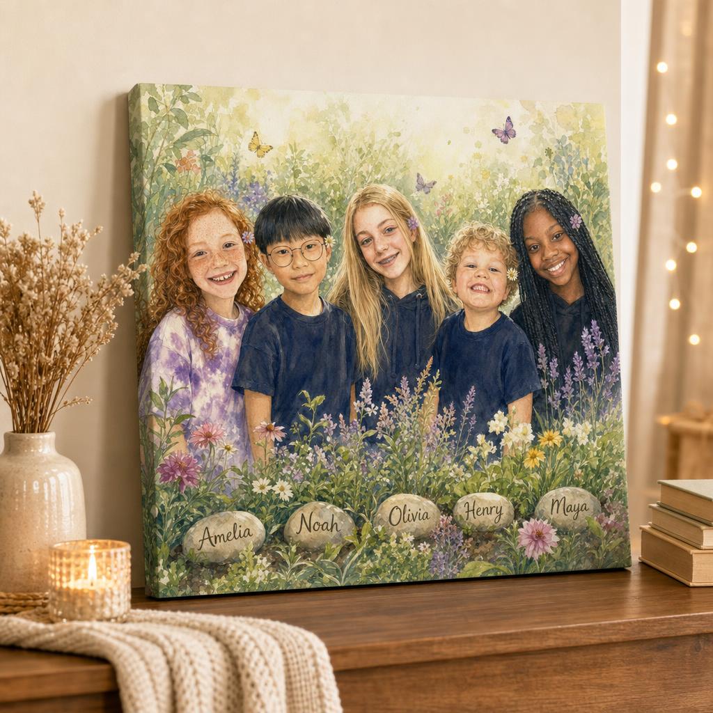 Grandma's Garden Personalized Canvas carousel image 3