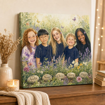 Grandma's Garden Personalized Canvas carousel image 3