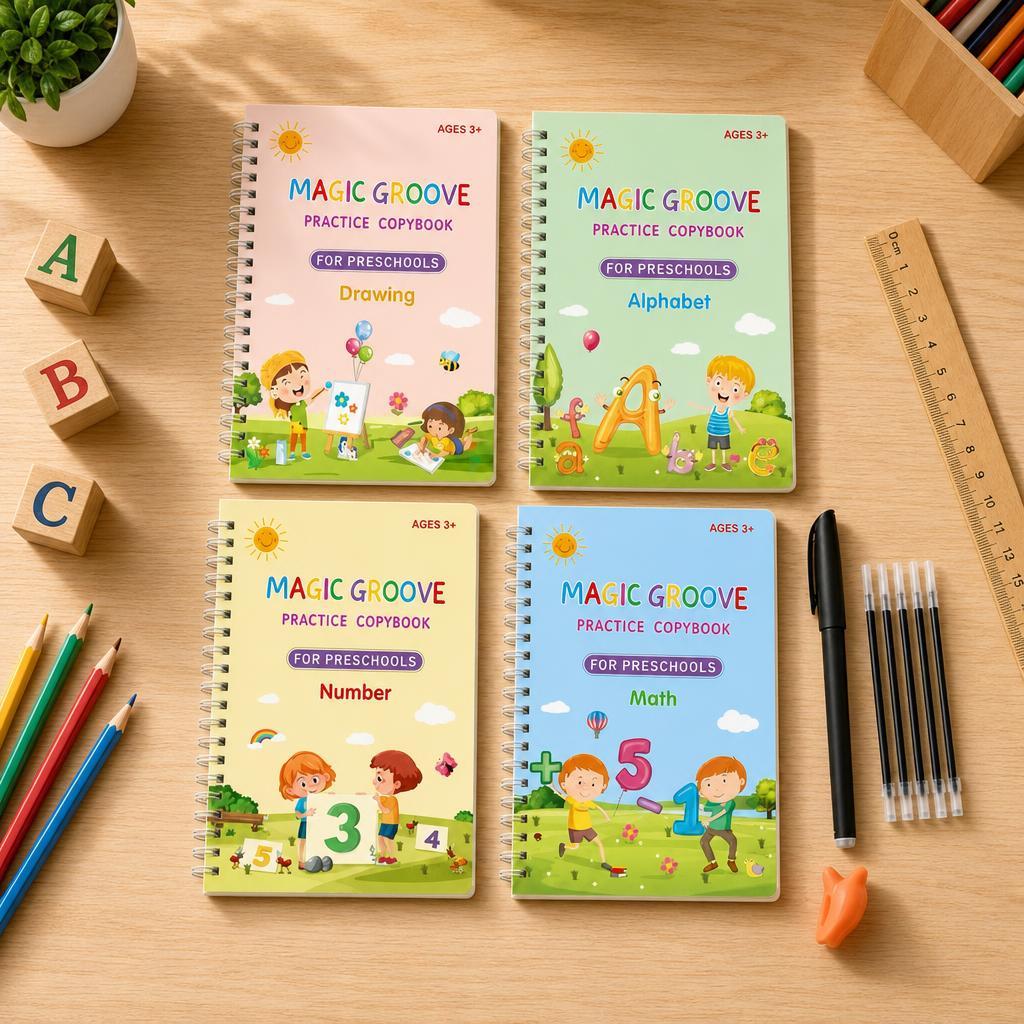GrooveWrite™ Kids Magic Writing Books carousel image 1