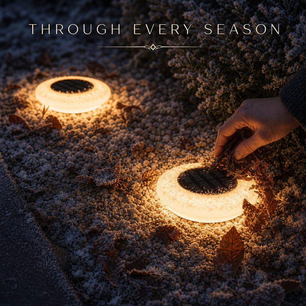 GroundGlow™ Solar Disk Lights body image 3