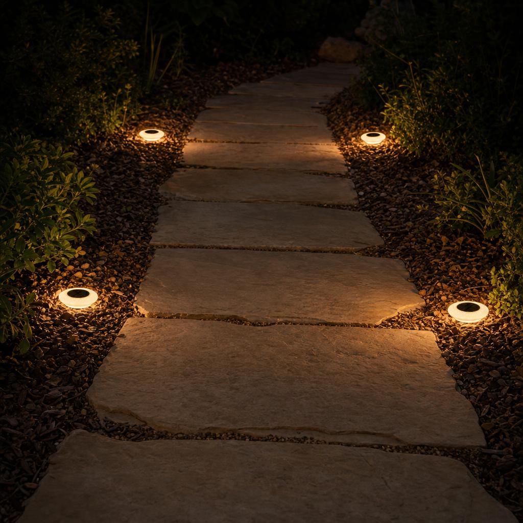 GroundGlow™ Solar Disk Lights carousel image 8