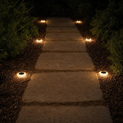GroundGlow™ Solar Disk Lights carousel image 9