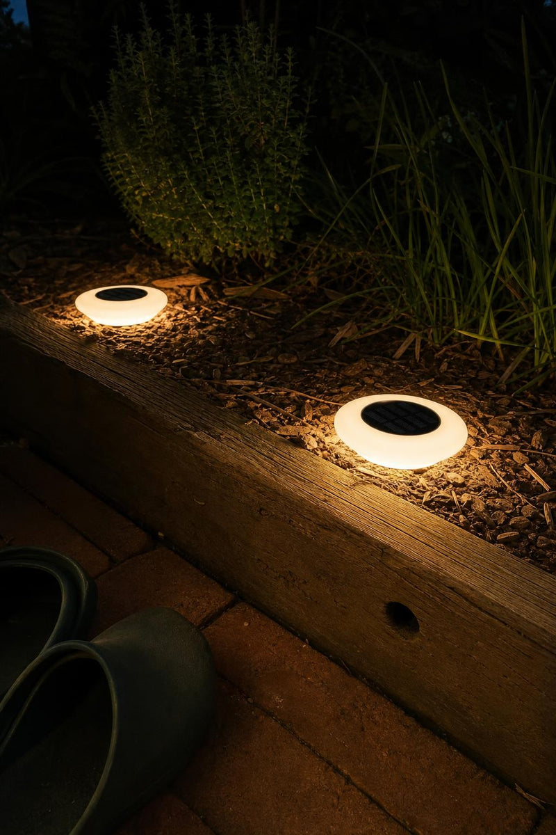GroundGlow™ Solar Disk Lights lifestyle image 2