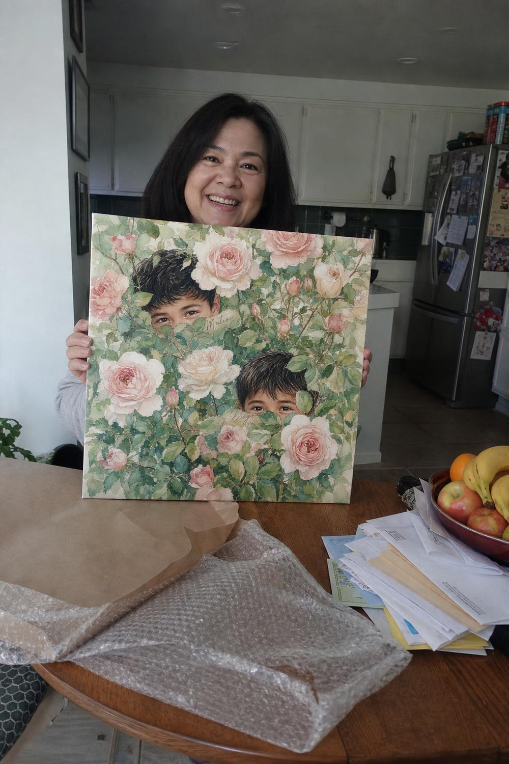 Hide Little Wanderers canvas in a real home Bloom canvas in a real home