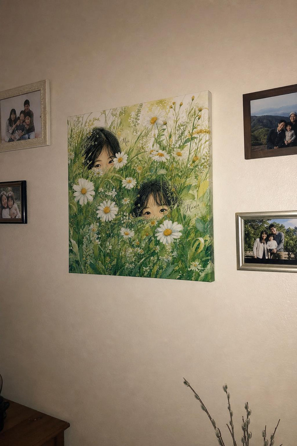 Hide Little Wanderers canvas in a real home Bloom canvas in a real home