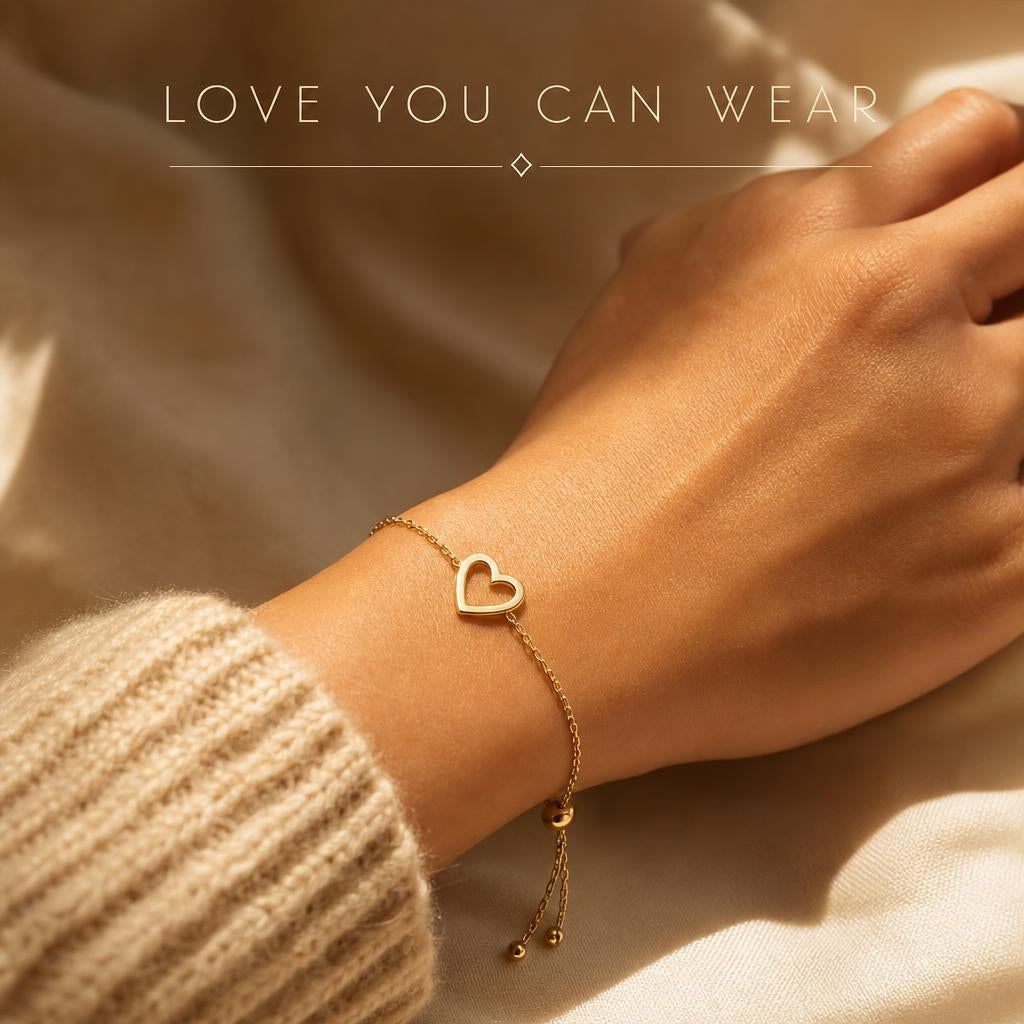 HeartLink™ Matching Heart Bracelet Set — One for You, One for Them body image 2