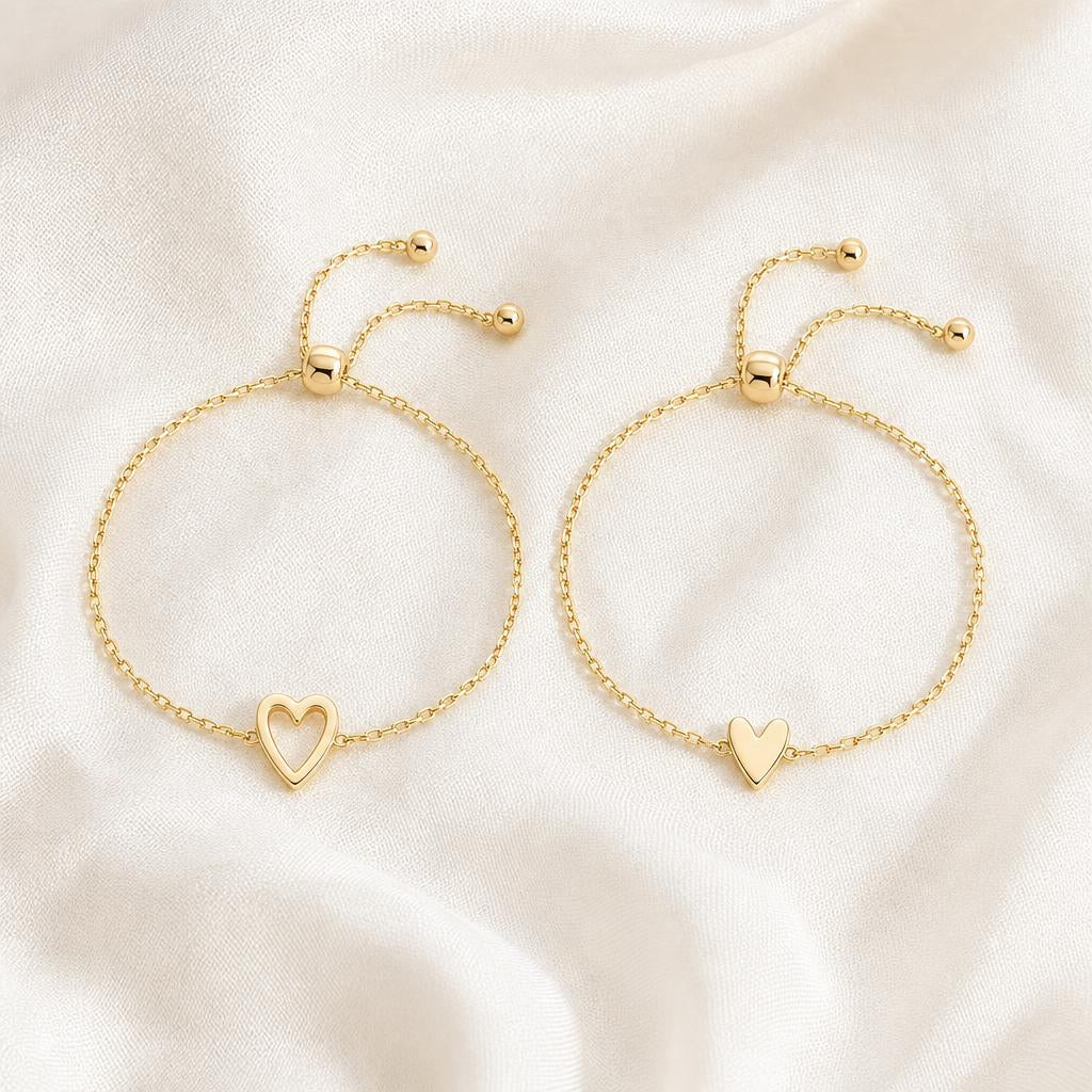 HeartLink™ Matching Heart Bracelet Set — One for You, One for Them carousel image 1