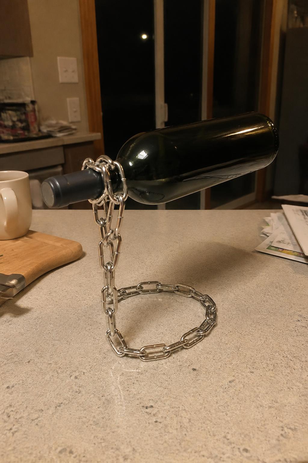 HoverWine™ Floating Wine Bottle Holder lifestyle image 1