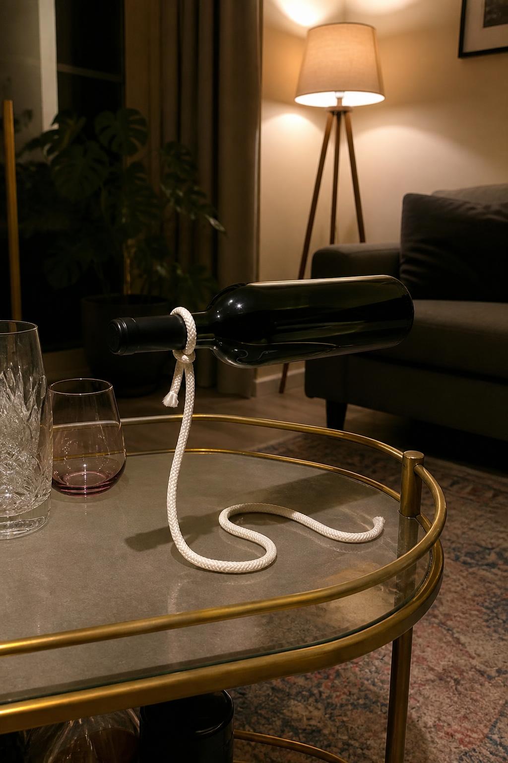 HoverWine™ Floating Wine Bottle Holder lifestyle image 2