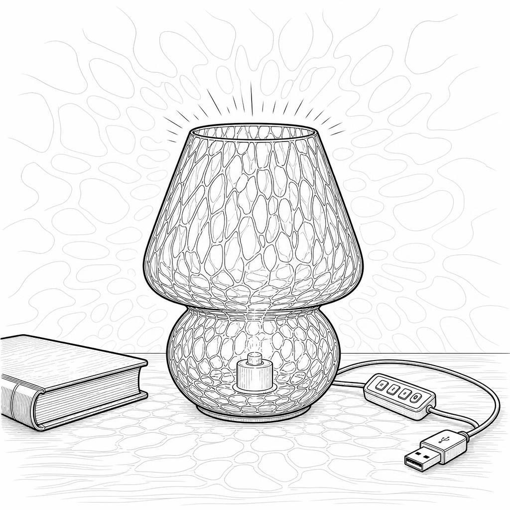 HushGlow™ Glass Table Lamp benefit-icon image 1