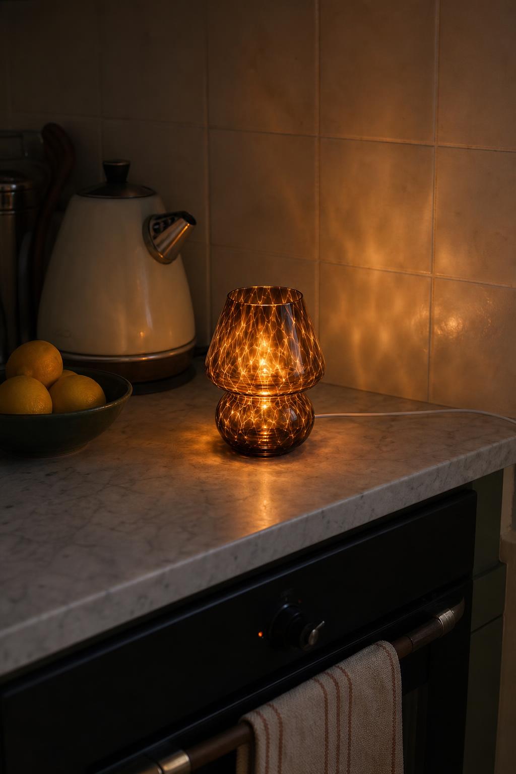 HushGlow™ Glass Table Lamp lifestyle image 1