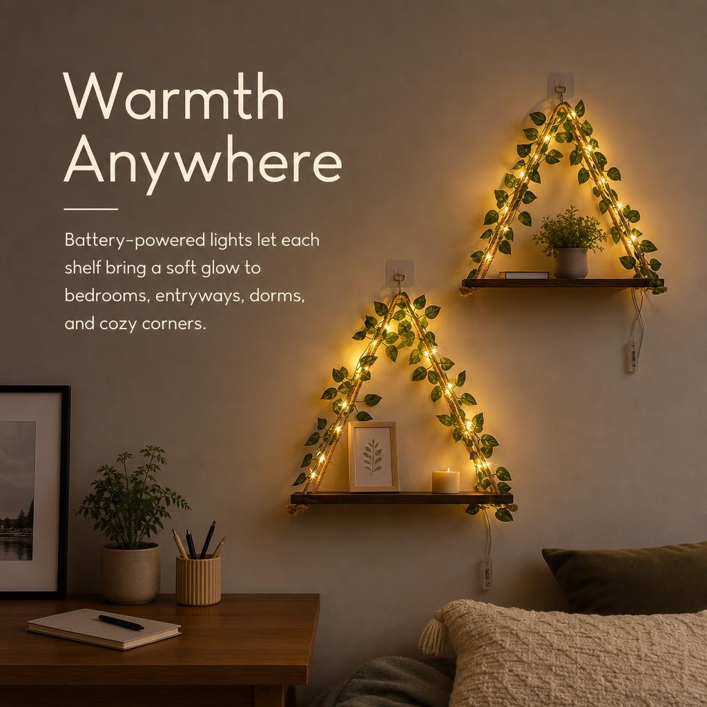 IvyPerch™ Hanging Wall Shelves carousel image 4