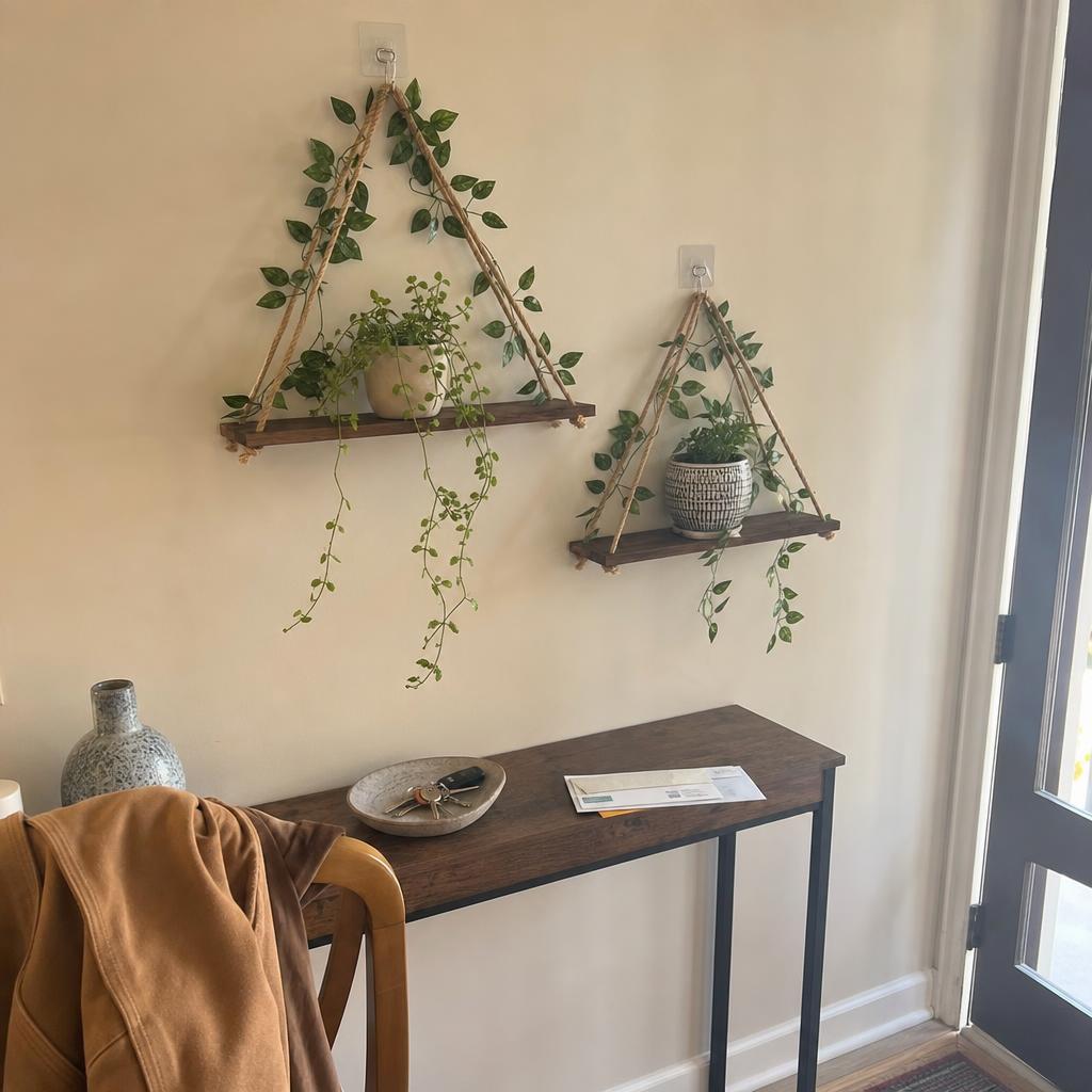 IvyPerch™ Hanging Wall Shelves lifestyle image 2