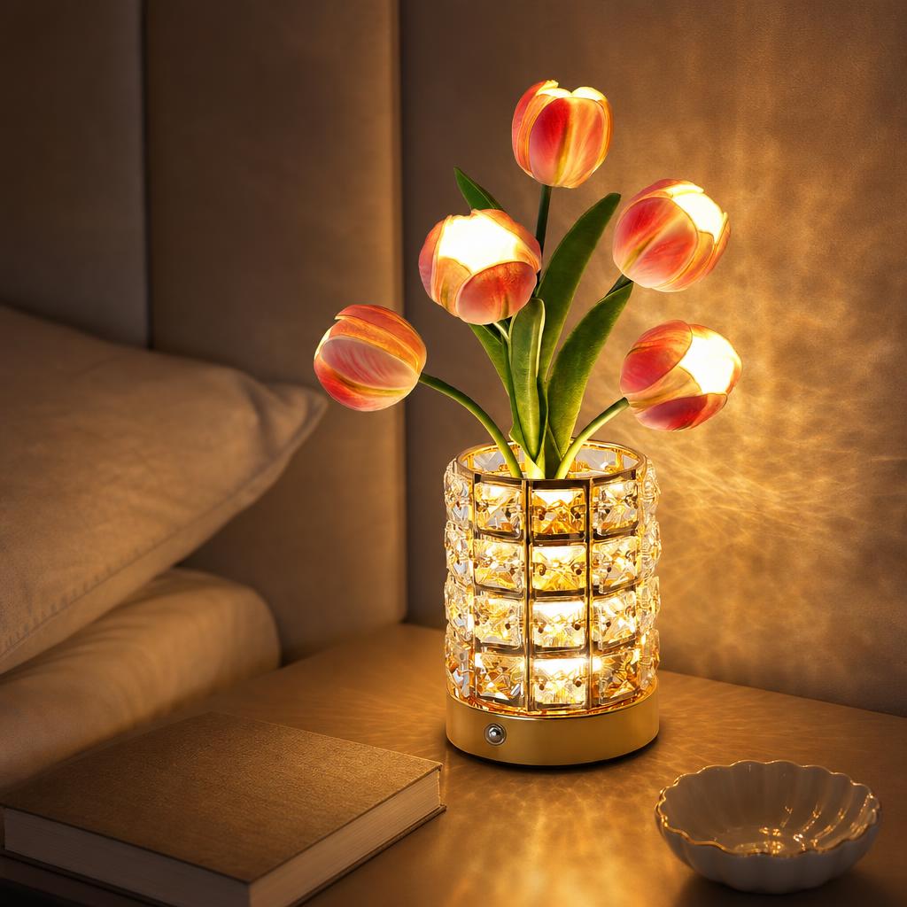 CrystalBloom™ Vase Lamp carousel image 1