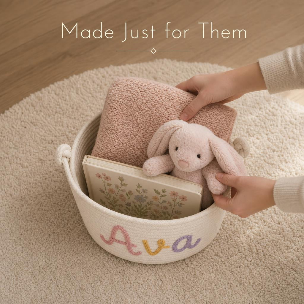 LittleNest™ Personalized Storage Basket body image 1