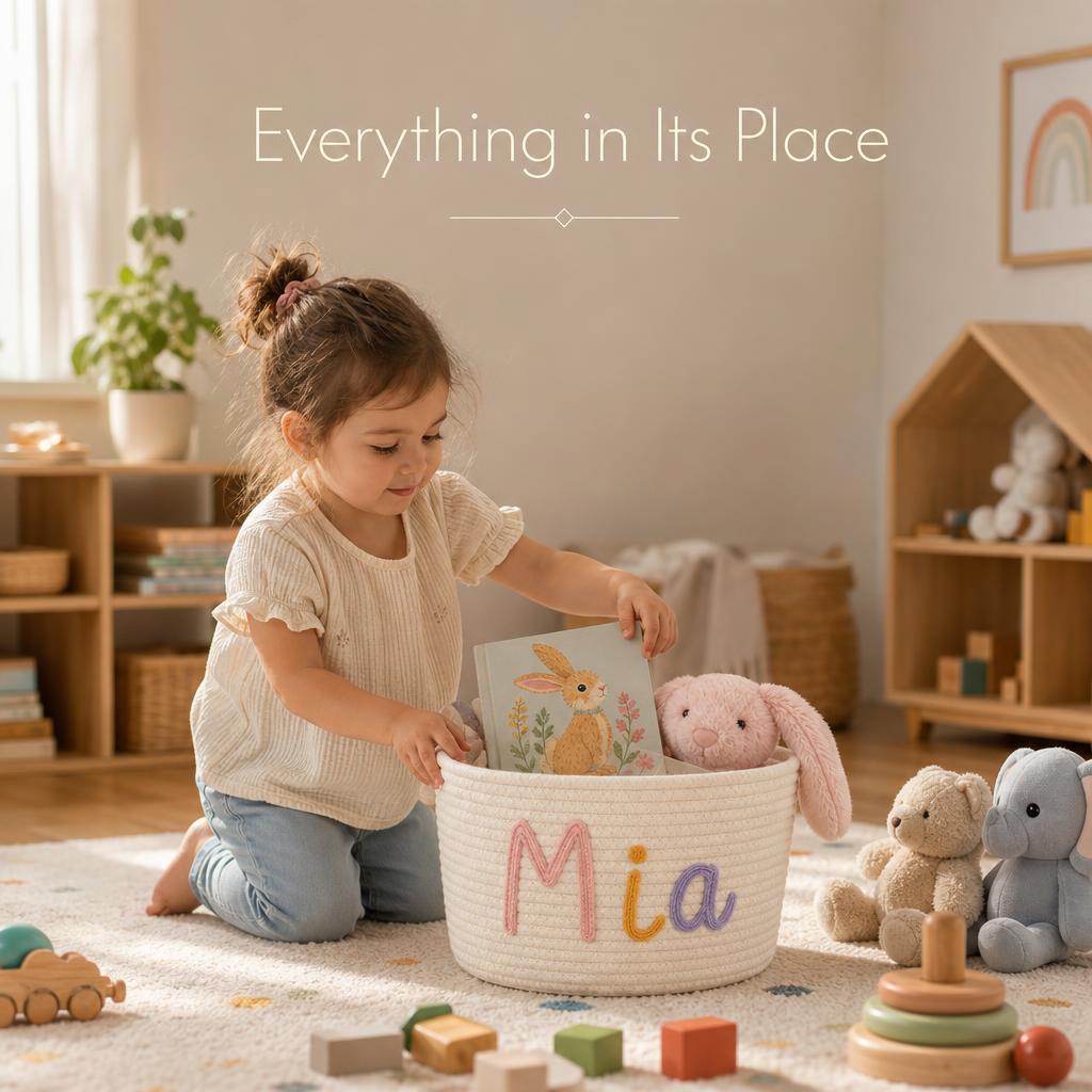 LittleNest™ Personalized Storage Basket body image 2