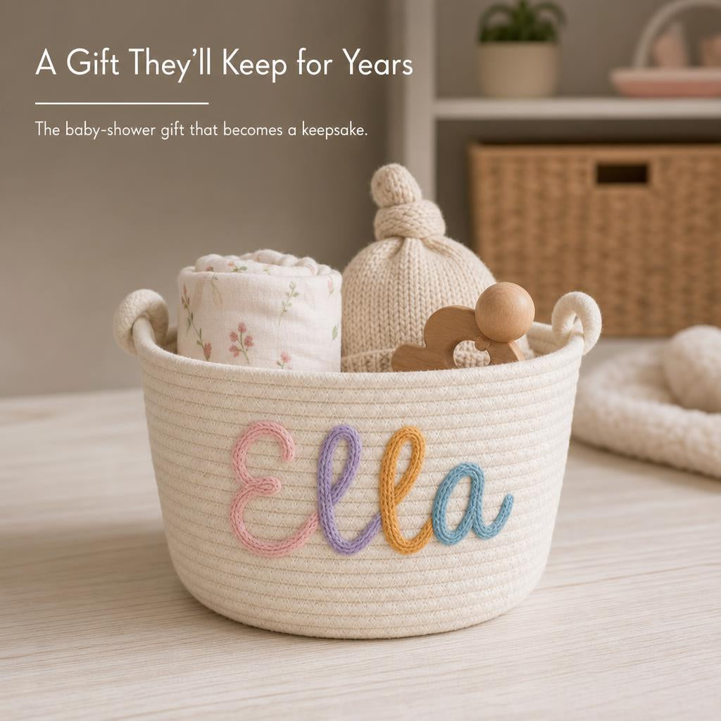 LittleNest™ Personalized Storage Basket carousel image 6