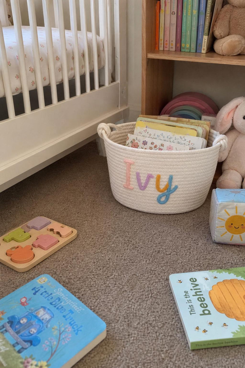 LittleNest™ Personalized Storage Basket lifestyle image 2