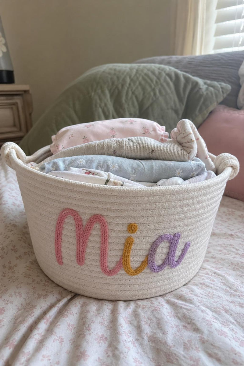 LittleNest™ Personalized Storage Basket lifestyle image 4