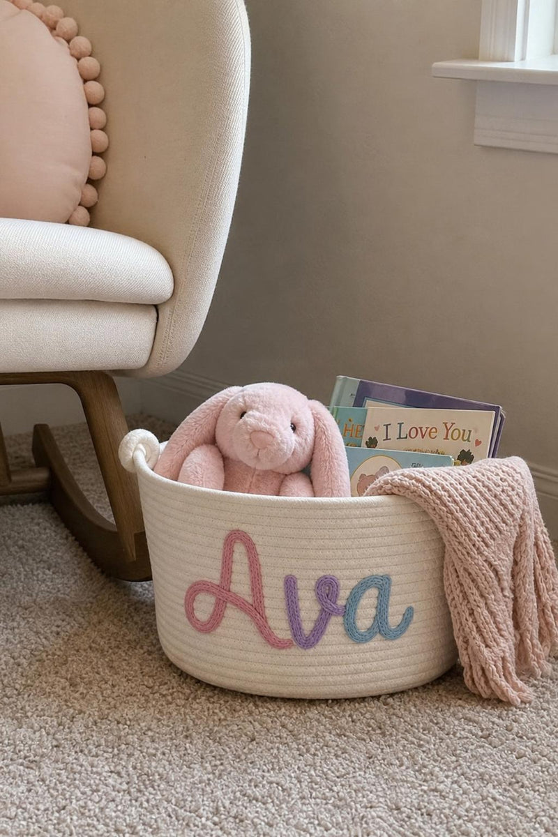 LittleNest™ Personalized Storage Basket lifestyle image 5