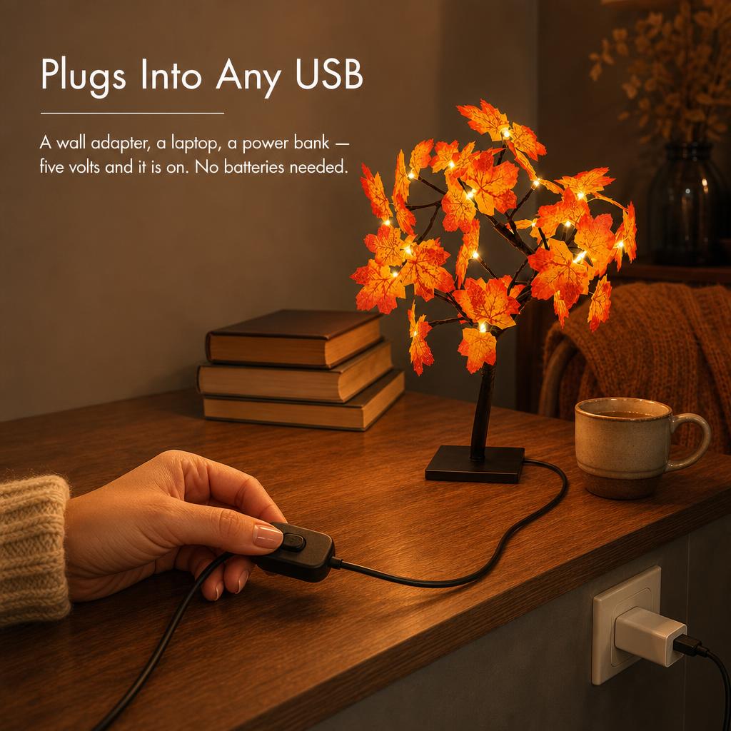 MapleGlow™ Maple Leaf Tree Light carousel image 3