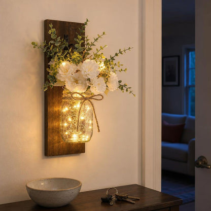 TimberJar™ Mason Jar Wall Sconce carousel image 1