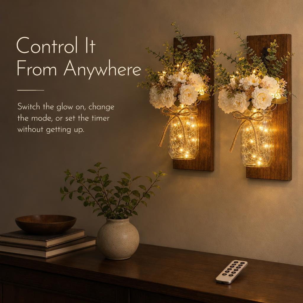 TimberJar™ Mason Jar Wall Sconce carousel image 4