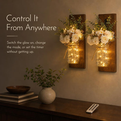 TimberJar™ Mason Jar Wall Sconce carousel image 4