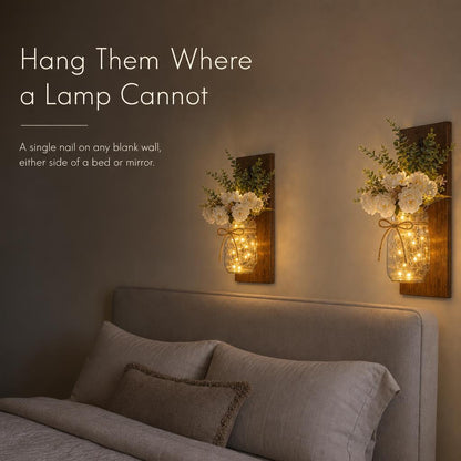 TimberJar™ Mason Jar Wall Sconce carousel image 6