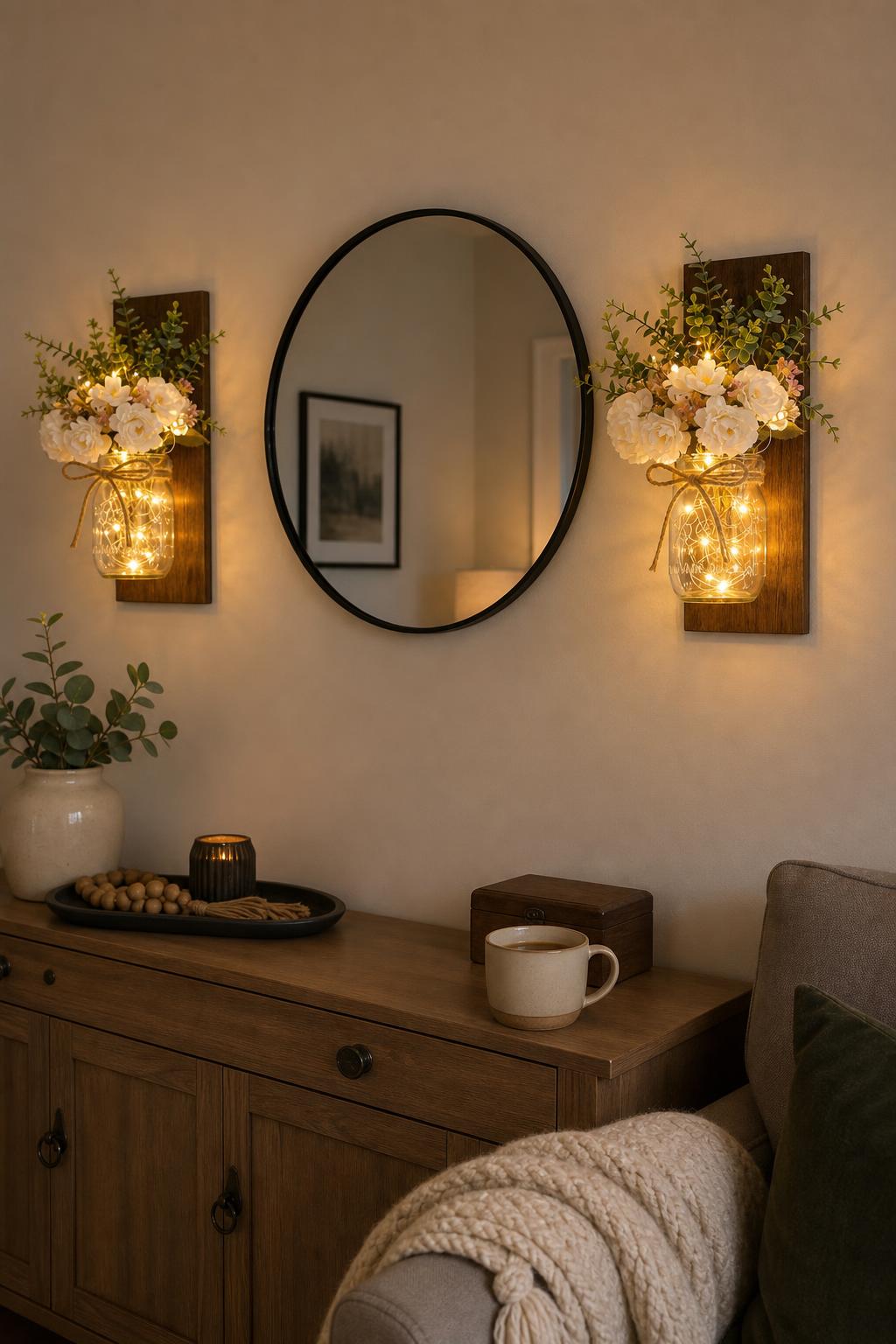TimberJar™ Mason Jar Wall Sconce lifestyle image 3