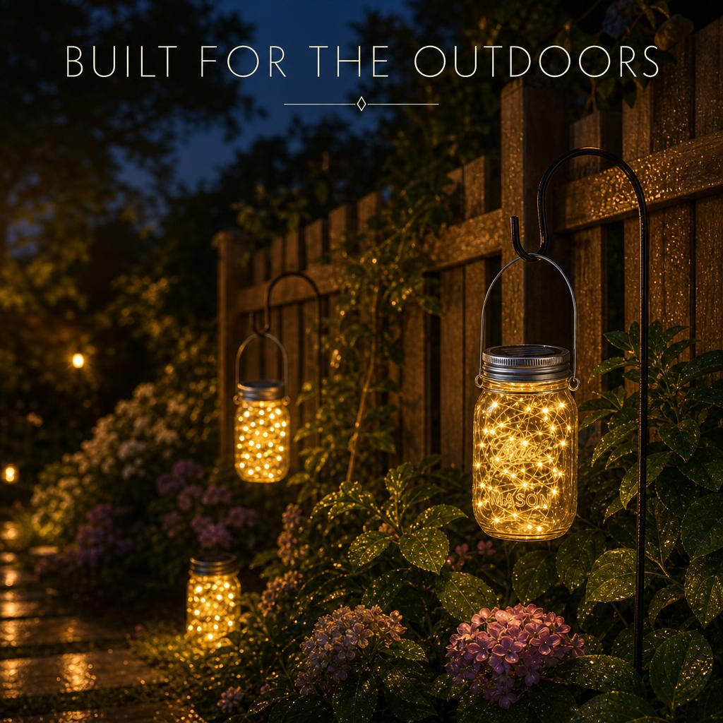 MasonGlow™ Solar Mason Jar Lights body image 3