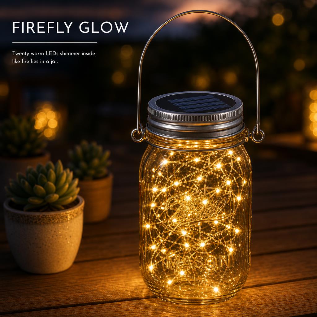 MasonGlow™ Solar Mason Jar Lights carousel image 3