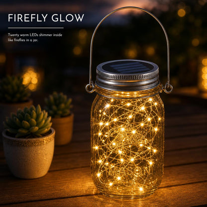 MasonGlow™ Solar Mason Jar Lights carousel image 3