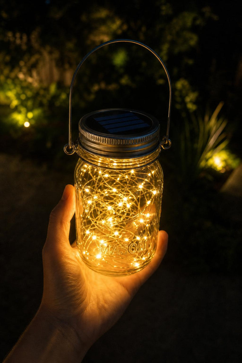 MasonGlow™ Solar Mason Jar Lights lifestyle image 4