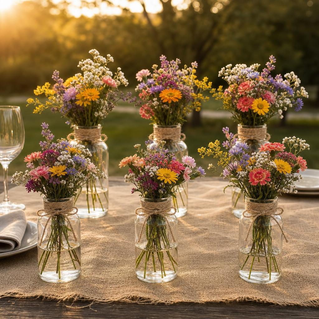 MeadowJar™ Glass Bud Vase Set carousel image 1