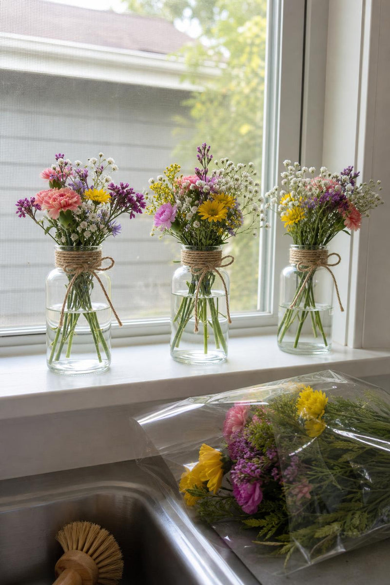 MeadowJar™ Glass Bud Vase Set lifestyle image 2
