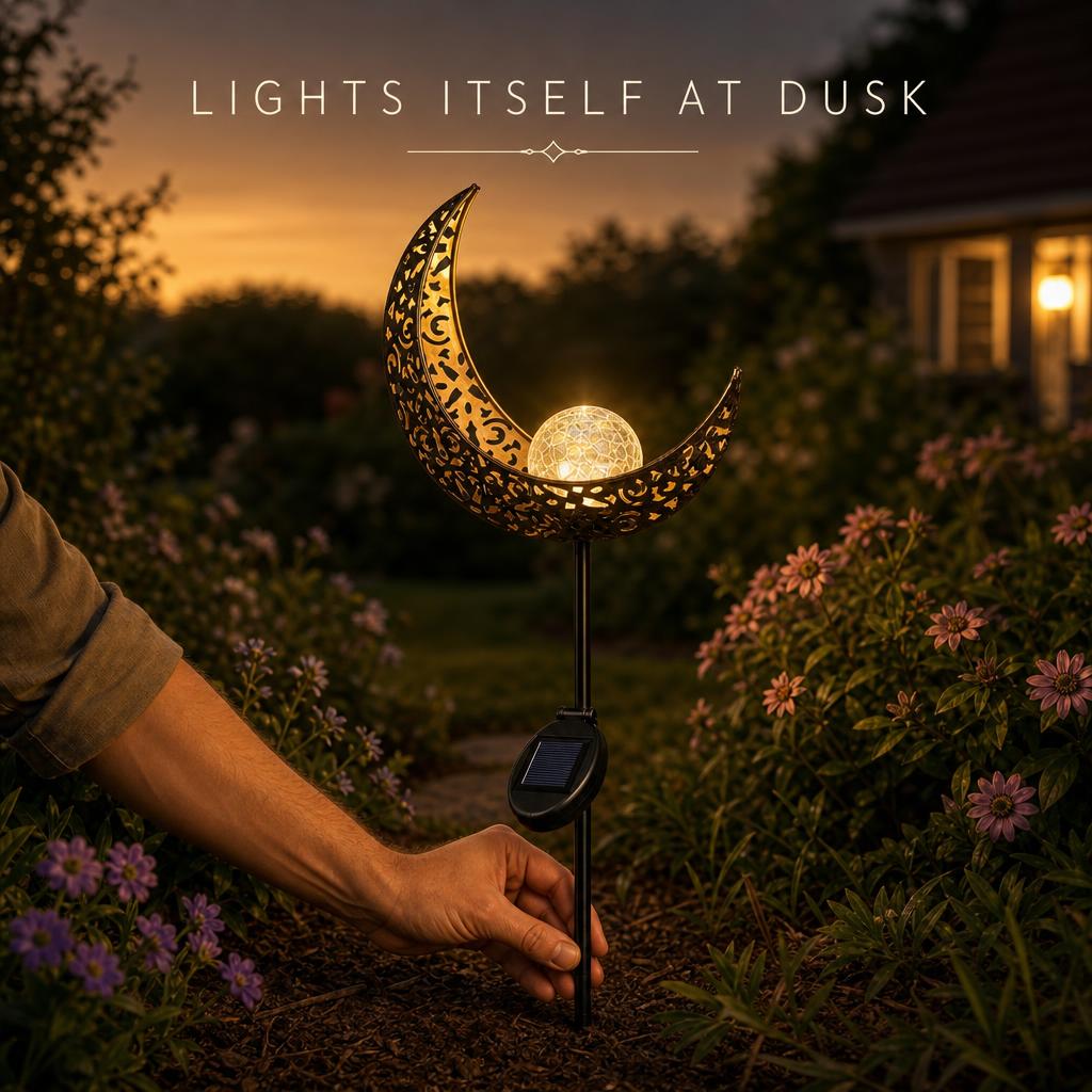 MoonCrest™ Solar Garden Stake Light body image 2
