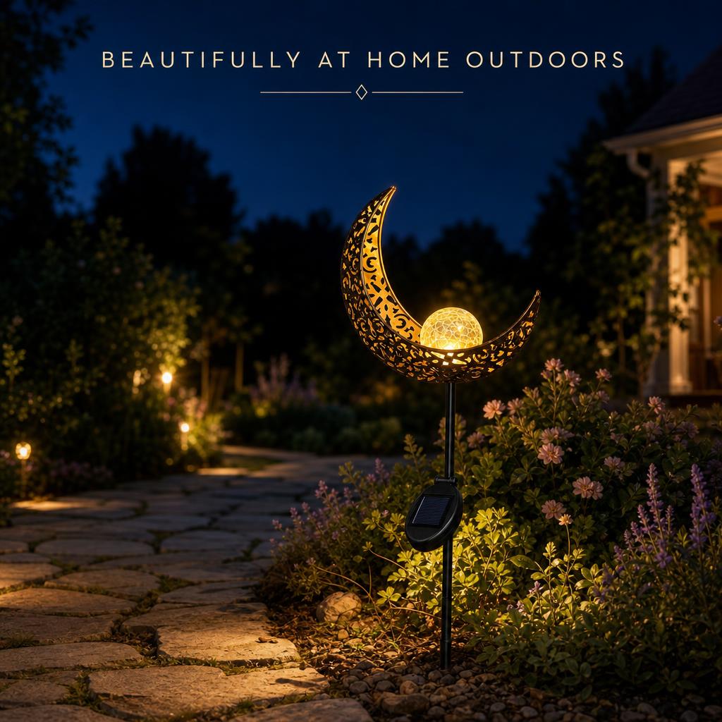 MoonCrest™ Solar Garden Stake Light body image 3