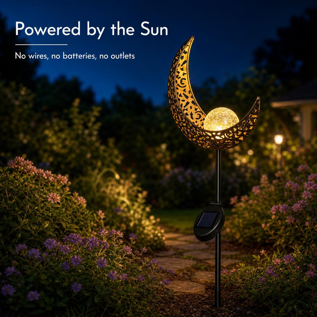 MoonCrest™ Solar Garden Stake Light carousel image 3