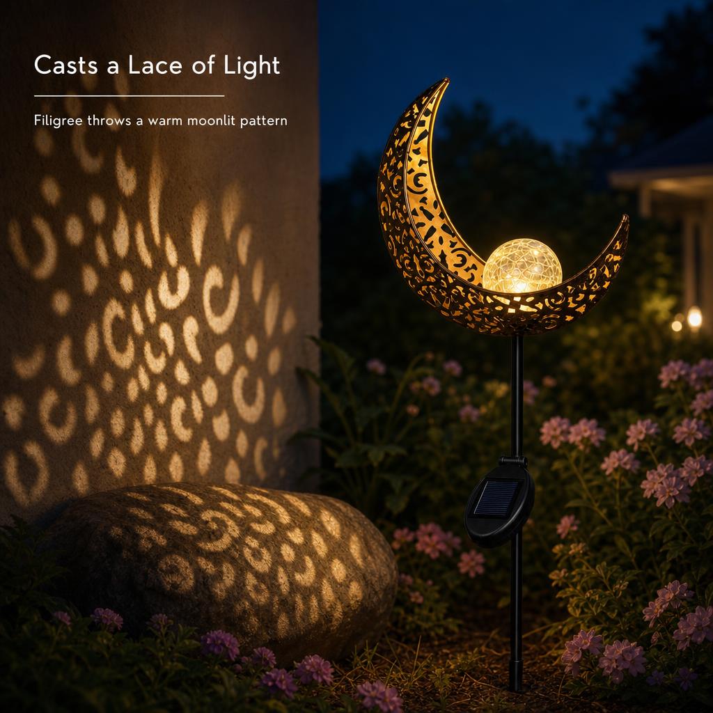 MoonCrest™ Solar Garden Stake Light carousel image 4