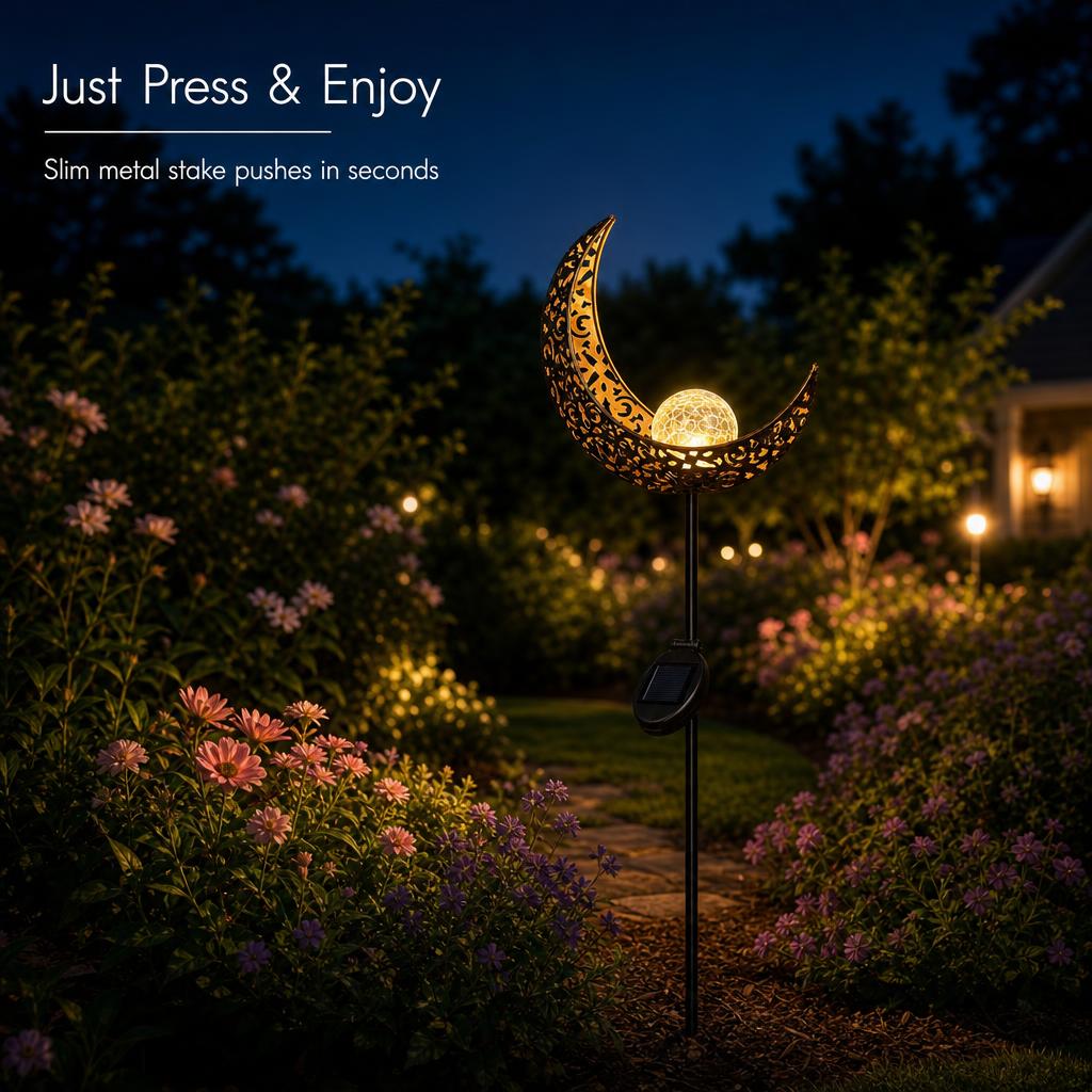 MoonCrest™ Solar Garden Stake Light carousel image 6