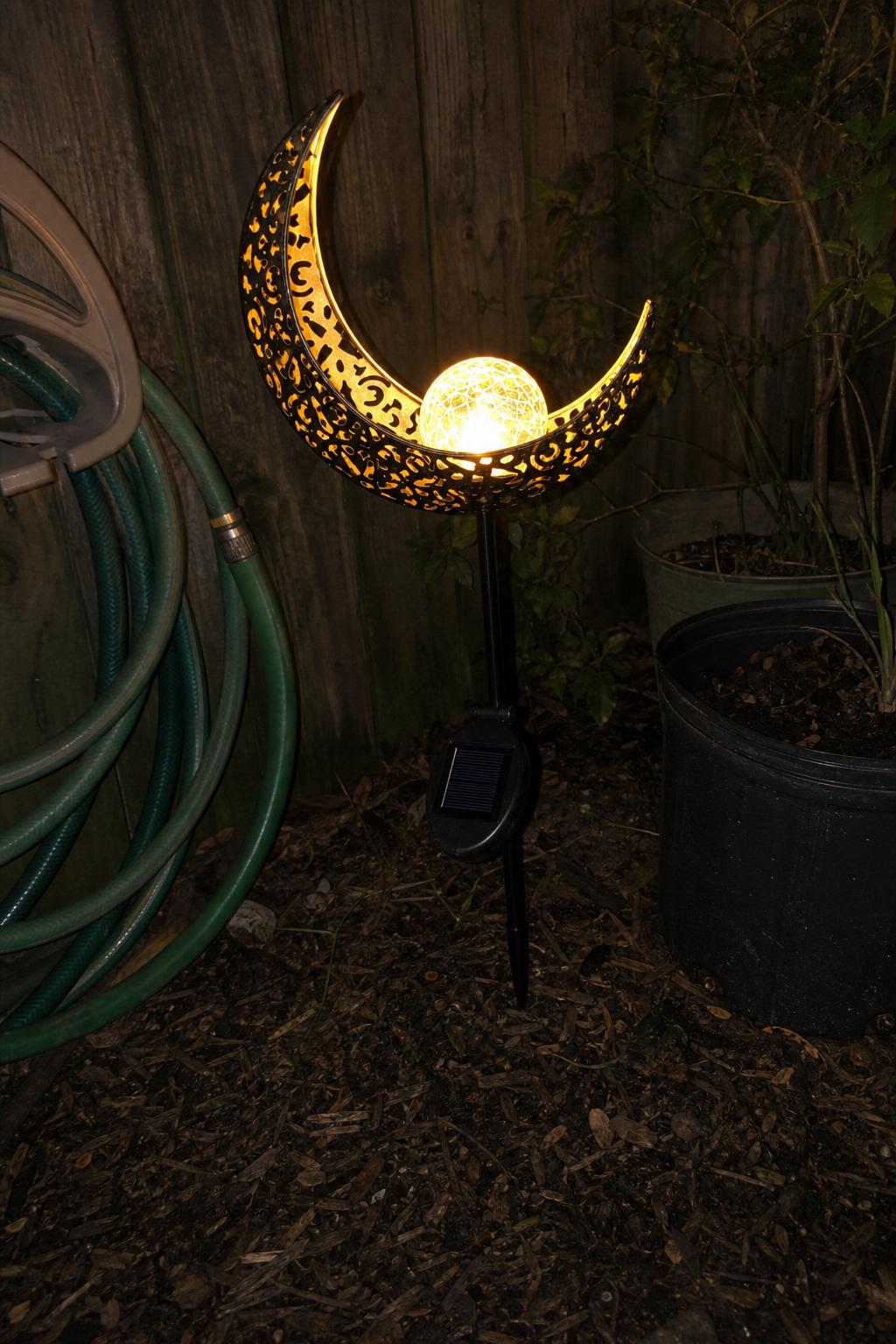 MoonCrest™ Solar Garden Stake Light lifestyle image 1