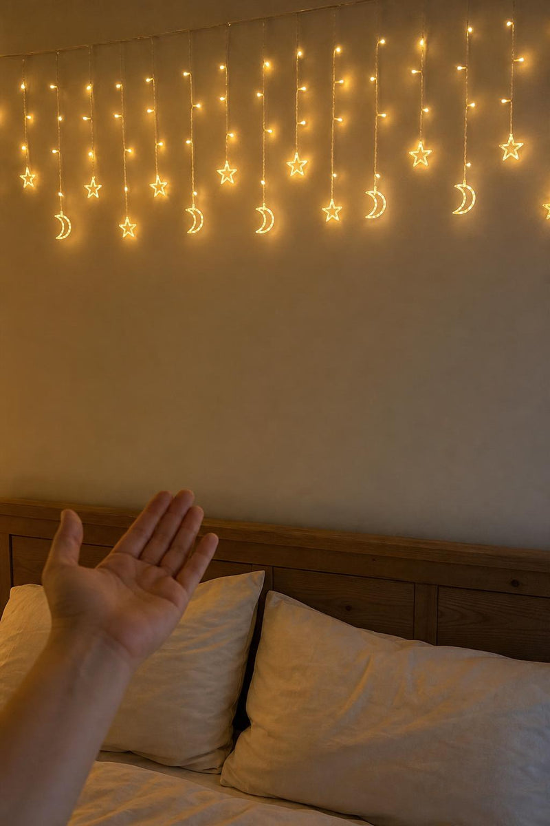 MoonGlow™ Curtain String Lights lifestyle image 4