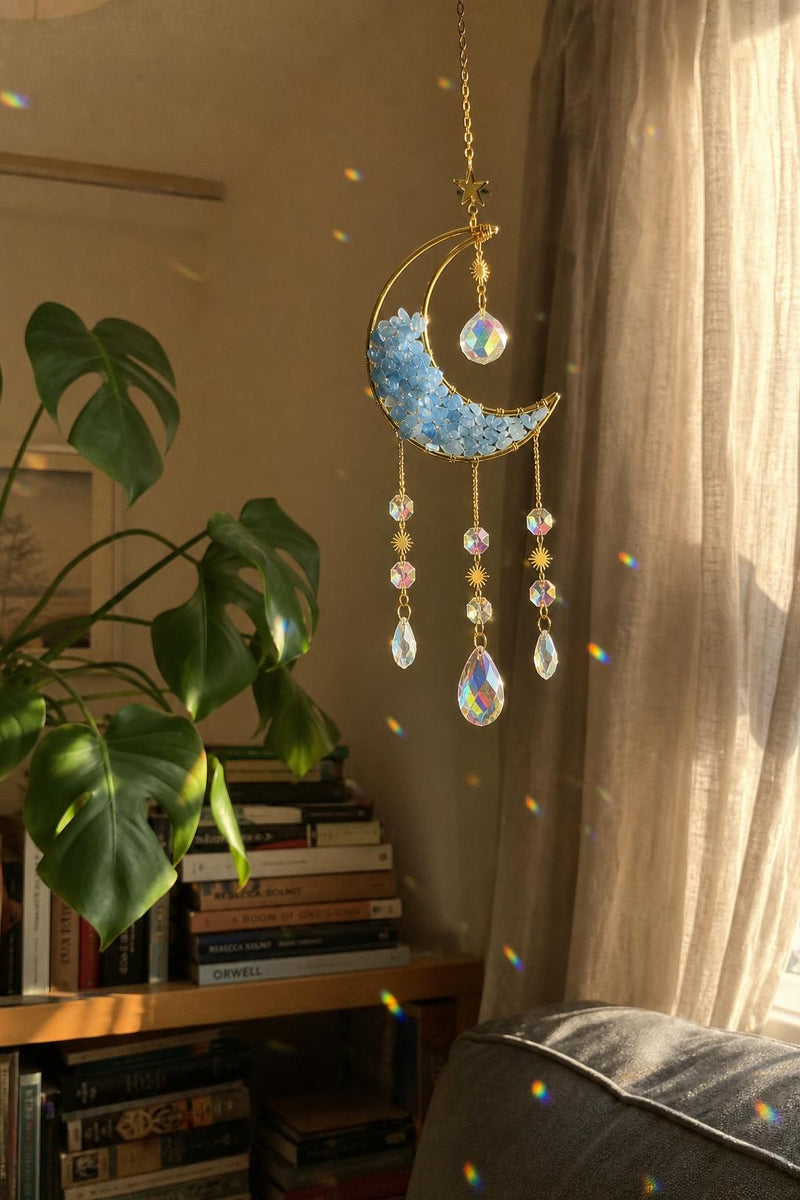 MoonPrism™ Crescent Moon Crystal Suncatcher lifestyle image 2