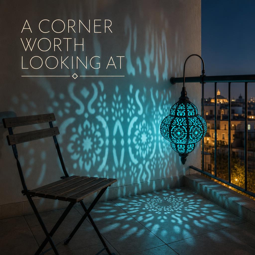 MosaicGlow™ Solar Hanging Lantern body image 1