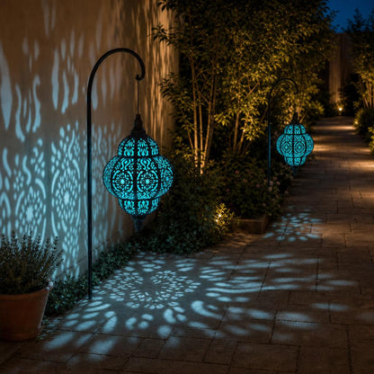 MosaicGlow™ Solar Hanging Lantern carousel image 7