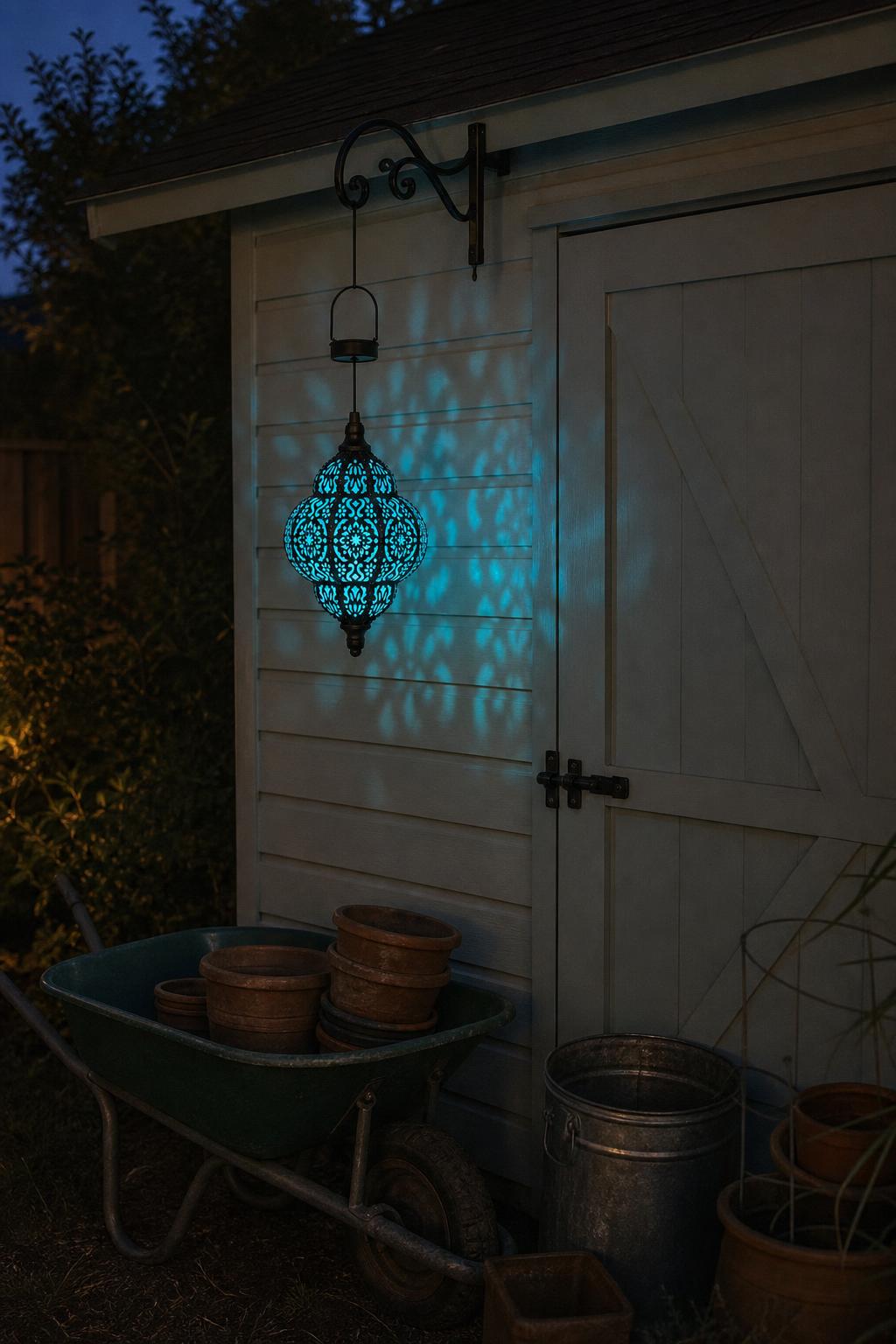 MosaicGlow™ Solar Hanging Lantern lifestyle image 3