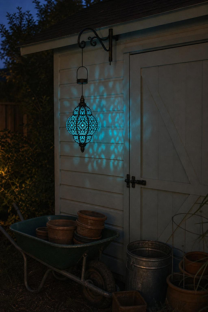 MosaicGlow™ Solar Hanging Lantern lifestyle image 3